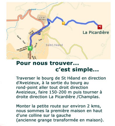 Plan d’accès A Pic Légumes St Héand